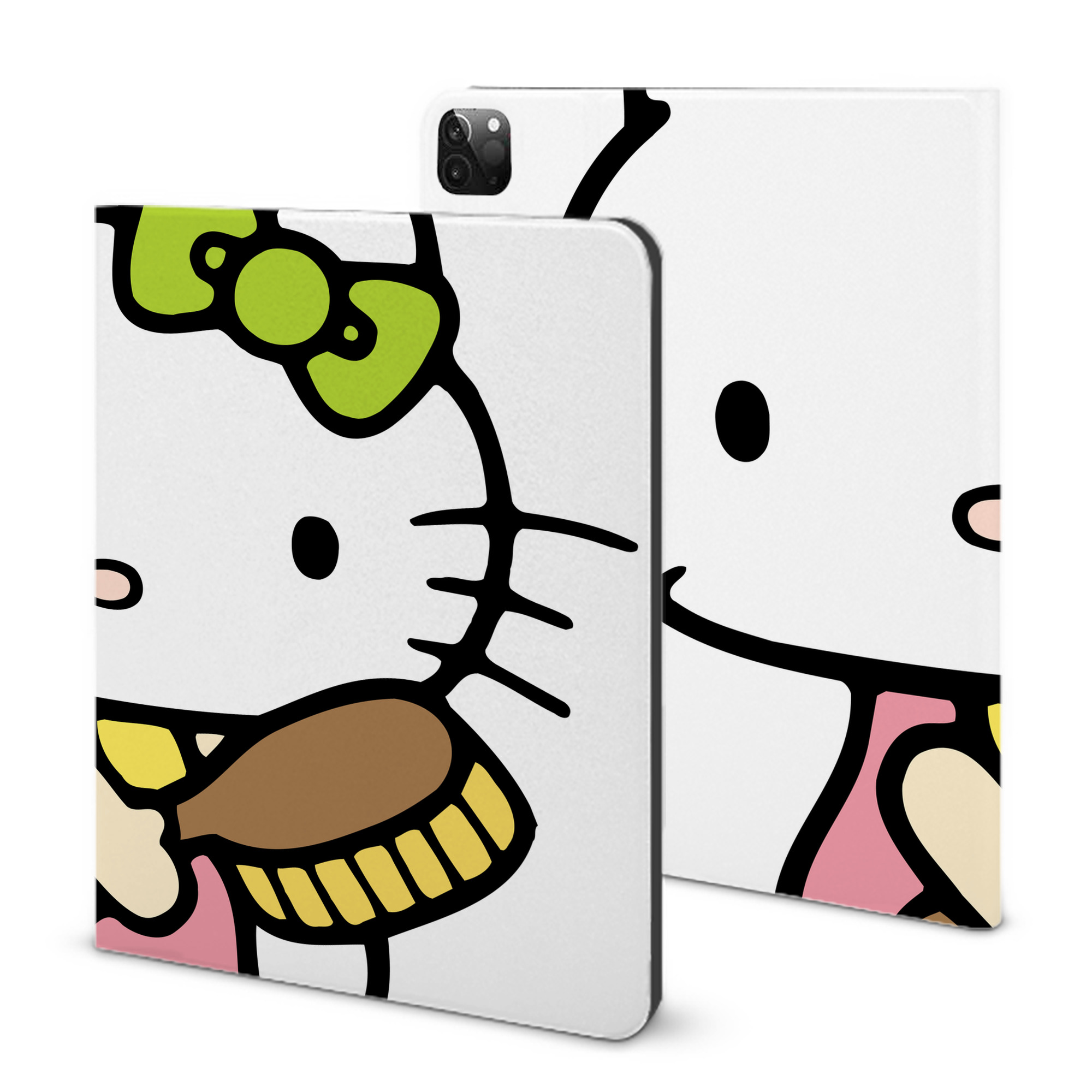 （画像用） Hello Kitty ハローキティ IPadケース ペンホルダー付き ブックスタイルデザイン